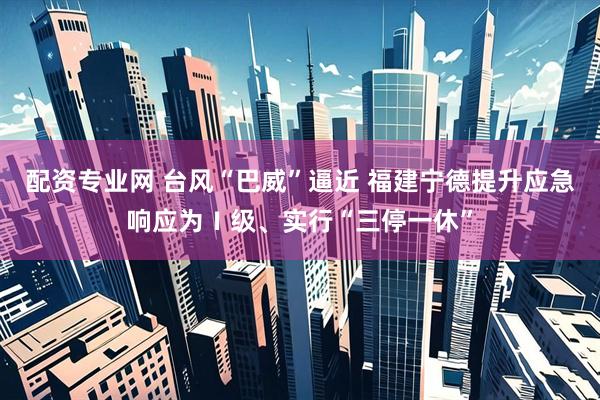 配资专业网 台风“巴威”逼近 福建宁德提升应急响应为Ⅰ级、实行“三停一休”